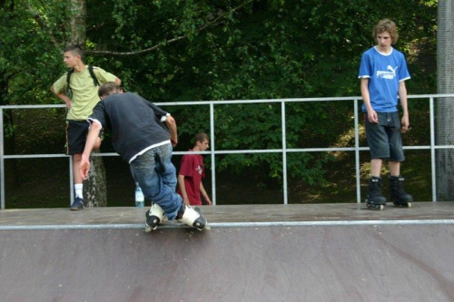 Ania i Maciek na zawodach "Kusocin Jam '07" #rolki #skp #skatepark