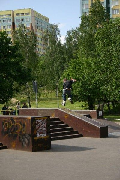 Ania i Maciek na zawodach "Kusocin Jam '07" #rolki #skp #skatepark