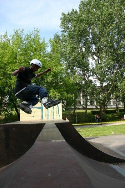 Ania i Maciek na zawodach "Kusocin Jam '07" #rolki #skp #skatepark