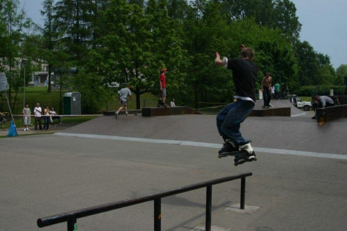 Ania i Maciek na zawodach "Kusocin Jam '07" #rolki #skp #skatepark