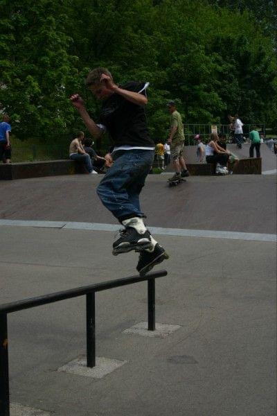 Ania i Maciek na zawodach "Kusocin Jam '07" #rolki #skp #skatepark