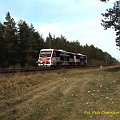 SA108-004 po przyjeżdzie z Wałcza do PIły wyruszył w drogę do Krzyża. 13.03.2007 #kolej #PKP #Piła #SA108