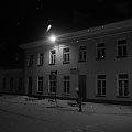 Kraśnik-Stacja mroźnym rankiem