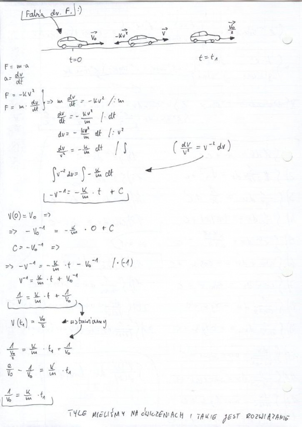 ZADANIE Z SAMOCHODEM
tak mieliśmy na ćwiczeniach, nic nie zmieniałem...ewentualne ale, prosze kierofać do dr F.
dziękuję