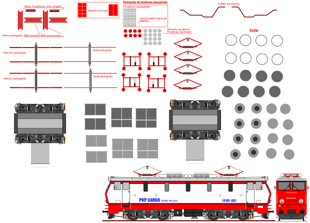 #PKP #rysunek #model #kolej #wagon #lokomotywa