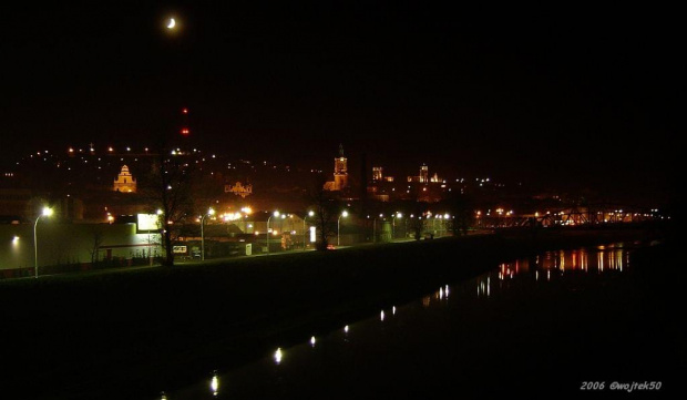 aż przyszla noc bezchmurna, księżycowa...:o)) #Przemyśl #rzeka #San #wojtek50