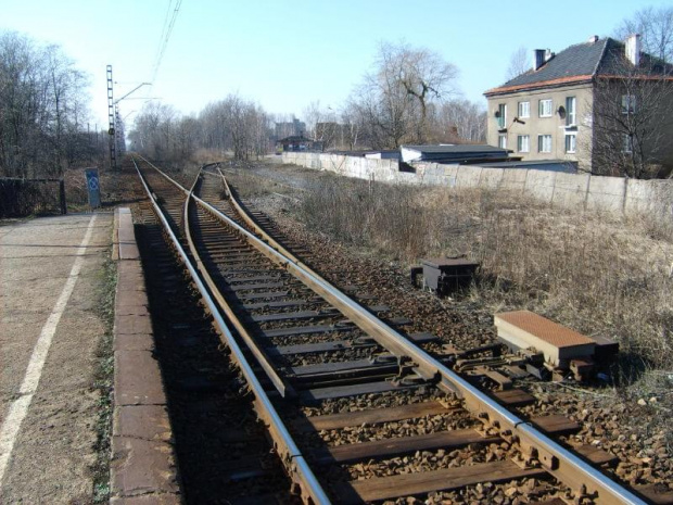 18.02.2007 Katowice Piotrowice. Nieużywany rozjazd i bocznica.