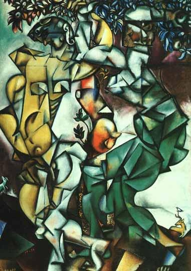 Marc Chagall,Adam i Ewa #Malarstwo