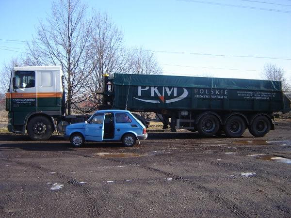 Moje bryki, FIAT 126 el, DAF XF95 #auta