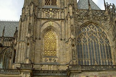 Katedra św. Wita- od strony Trzeciego Dziedzińca #Praga