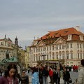 Staromestskie Namesti z pomnikiem Jana Husa w tle po lewej #Praga