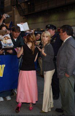 Arriving at David Letterman 2004r.