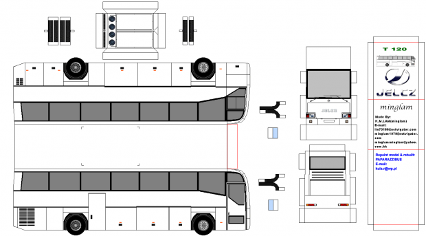 #KomunikacjaMiejska #rysunek #model #autobus #paperbus #Jelcz