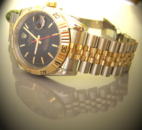 Rolex DateJust Turn-O-Graph Two-Tone on Super Jubilee Bracelet. #Rolex #jubilee #thunderbird #datejust #zegarek #montre #zegarki #montres #swiss #switzerland #time #timepiece #clock #gold #twotone #swimpruf #oyster #perpetual