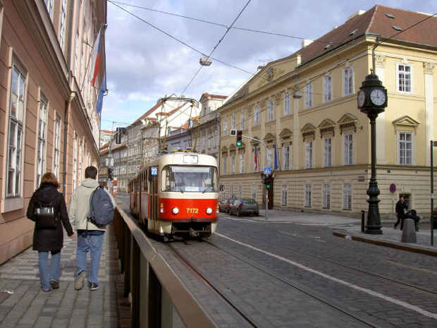 Uliczki Pragi w zachowanej średniowiecznej części #Praga