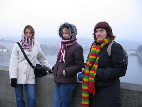 Kasia, Gosia i Emilka na moście :) #Praga #Czechy