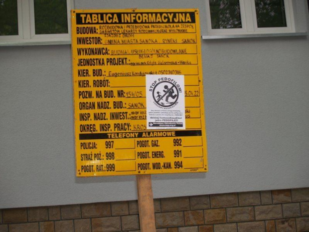 15.07.2006 - akcja plakatowa NOP Sanok