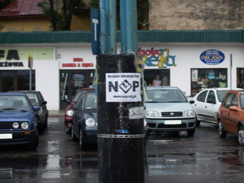 15.07.2006 - akcja plakatowa NOP Sanok