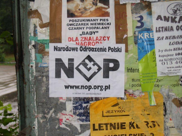 15.07.2006 - akcja plakatowa NOP Sanok