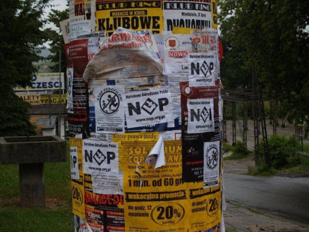 15.07.2006 - akcja plakatowa NOP Sanok