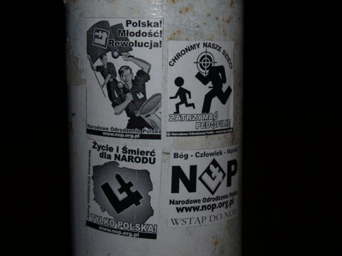 4.09.2006 - akcja wlepkowa NOP Sanok