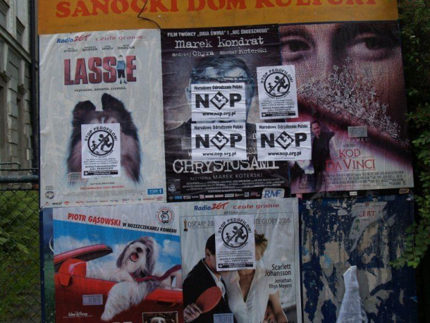 15.07.2006 - akcja plakatowa NOP Sanok